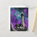 Buscar faro blanco y negro postales Vintage
