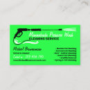 Buscar energía verde tarjetas de visita Lavado de presión