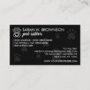 Buscar animal print tarjetas de visita Veterinario