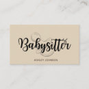 Buscar nanny tarjetas de visita Simple