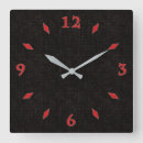 Buscar color negro sólido relojes de pared Simple