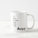 Buscar hambre tazas Hambriento
