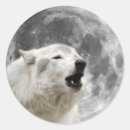 Buscar lobo y luna pegatinas Aullido