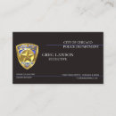 Buscar policías tarjetas de visita Oficial de policía