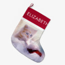 Buscar gato de santa calcetines navideños Adorable
