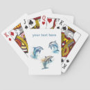 Buscar delfínes barajas de cartas Azul