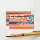 Buscar rayas coloridas invitaciones Simple