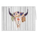 Buscar cráneo tribal postales Rústico