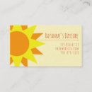 Buscar proveedor la guardería de tarjetas de visita Sol