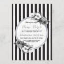 Buscar raya invitaciones Blanco y negro