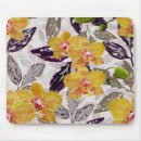 Buscar orquídea amarilla alfombrillas de raton Naranja
