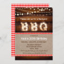 Buscar birthday bbq invitaciones Gingham