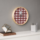 Buscar manta relojes de pared Rojo