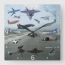 Buscar aeroplano relojes de pared Cielo