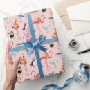 Buscar flamenco rosado papel de regalo Para ella