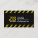 Buscar precaución tarjetas de visita Construcción