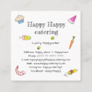 Buscar catering tarjetas de visita Fiesta