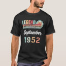 Buscar leyenda desde 1952 camisetas Septiembre