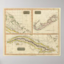 Buscar mapa de cuba posters Coloreado