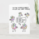 Buscar pavo del dibujo animado tarjetas Saludo