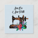 Buscar máquina coser de tarjetas de visita Floral