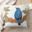 Buscar pájaro pintado a mano cojines Animal