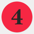 Buscar número cuatro postales Simple