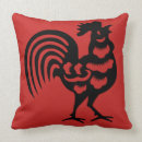 Buscar gallo del vintage cojines Pollo