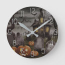 Buscar noche relojes de pared Halloween