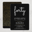 Buscar cuarenta invitaciones 40 cumpleaños General y unisex