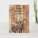 Buscar horse birthday tarjetas Vaquero