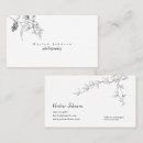 Buscar dibujo botánico tarjetas de visita Dibujado a mano