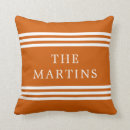 Buscar rayas anaranjadas cojines Monograma