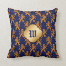 Buscar león azul cojines Oro