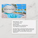 Buscar billar tarjetas de visita Natación