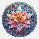Buscar mandala de la flor pegatinas Para ella