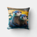 Buscar nutria cojines Ilustracion
