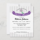 Buscar púrpura y gris invitaciones Prometida