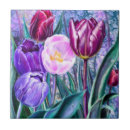 Buscar tulipanes pintados azulejos Para ella