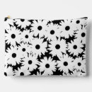 Buscar flores negras bolsas cosmetica Blanco y negro
