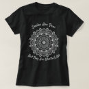 Buscar mandala blanca camisetas Para ella