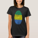 Buscar gabon camisetas Huella digital