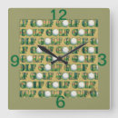 Buscar golf relojes de pared Verde