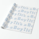 Buscar muchachos papel de regalo Azul