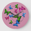 Buscar mariposas coloridas relojes de pared Para niños
