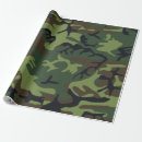 Buscar camuflaje verde papel de regalo Caza