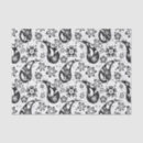 Buscar paisley floral papel de seda Blanco