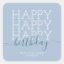 Buscar feliz cumpleaños pegatinas Azul