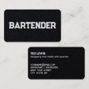 Buscar bartender tarjetas de visita Mixólogo
