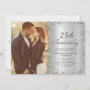 Buscar plata boda aniversario invitaciones Foto